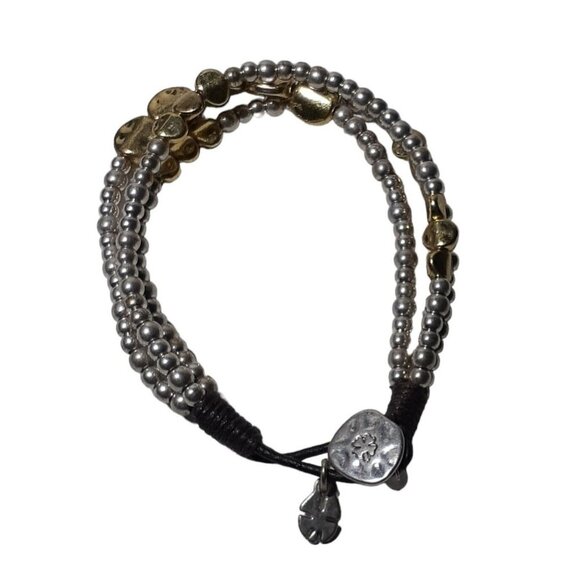 Lucky Brand Mixed Metal Beads Charm Bracelet Luck Shamrock Clover St Patricks - Picture 7 of 15